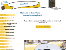 Tablet Screenshot of hansvans.com